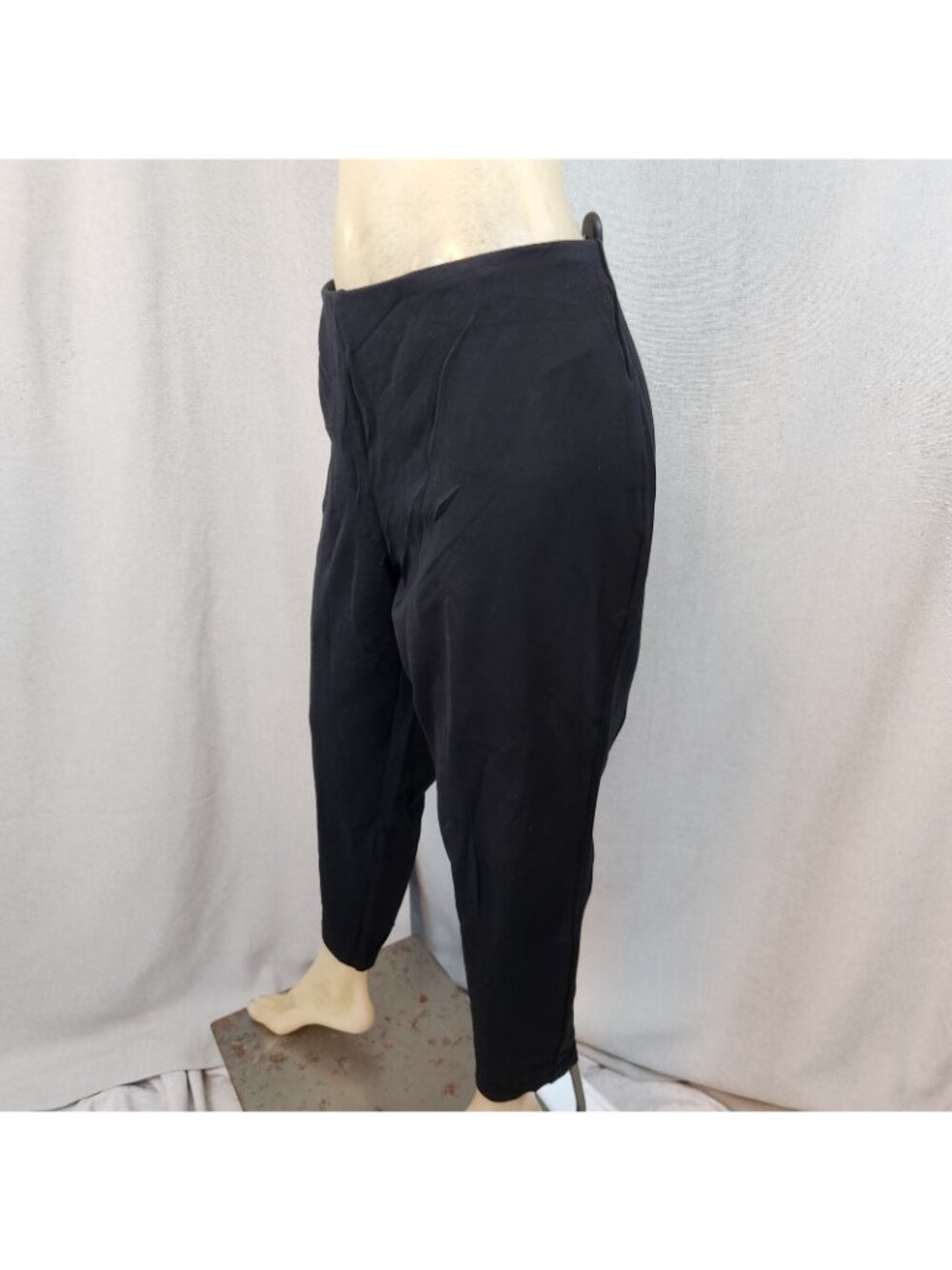 Chicos Solid Black Taper Ankle Pants Slacks Jegging Size 3 XL XLARGE 16 Stretch - Picture 5 of 6